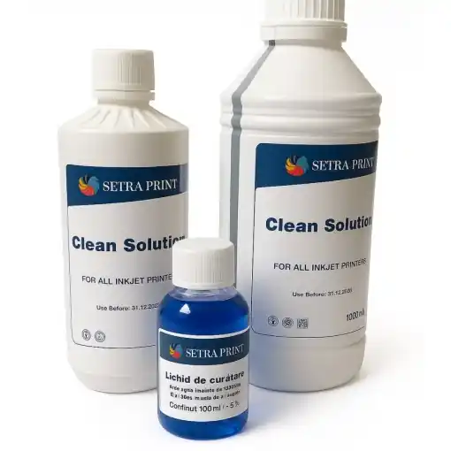 Noutate Solutie desfundare ( lichid curatare 1L ) cartuse inkjet ( imprimante cu cerneala ) - 1 Litru