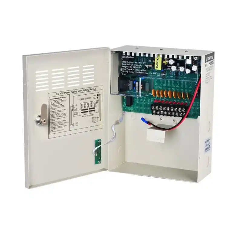 Expediere rapidă Sursa alimentare 12V / 10A cu 9 iesiri cu back-up