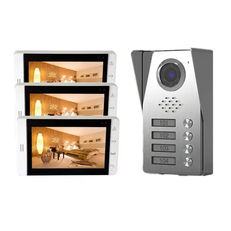 Videointerfon color 7" 3 familii Tongwei DP-705 Preț mic