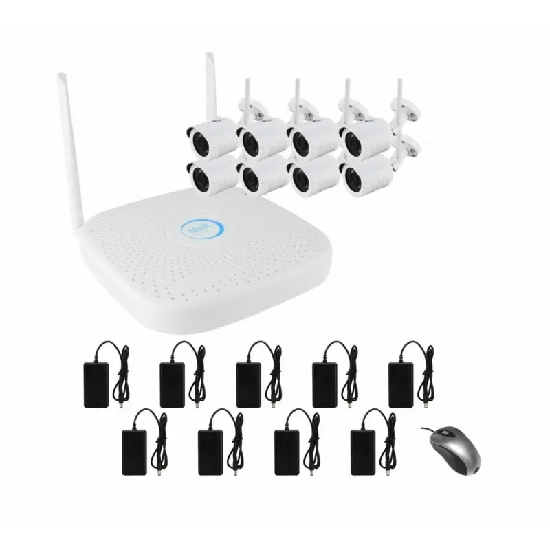 SISTEM SUPRAVEGHERE IP 8 CH WIFI 720P Transport gratuit