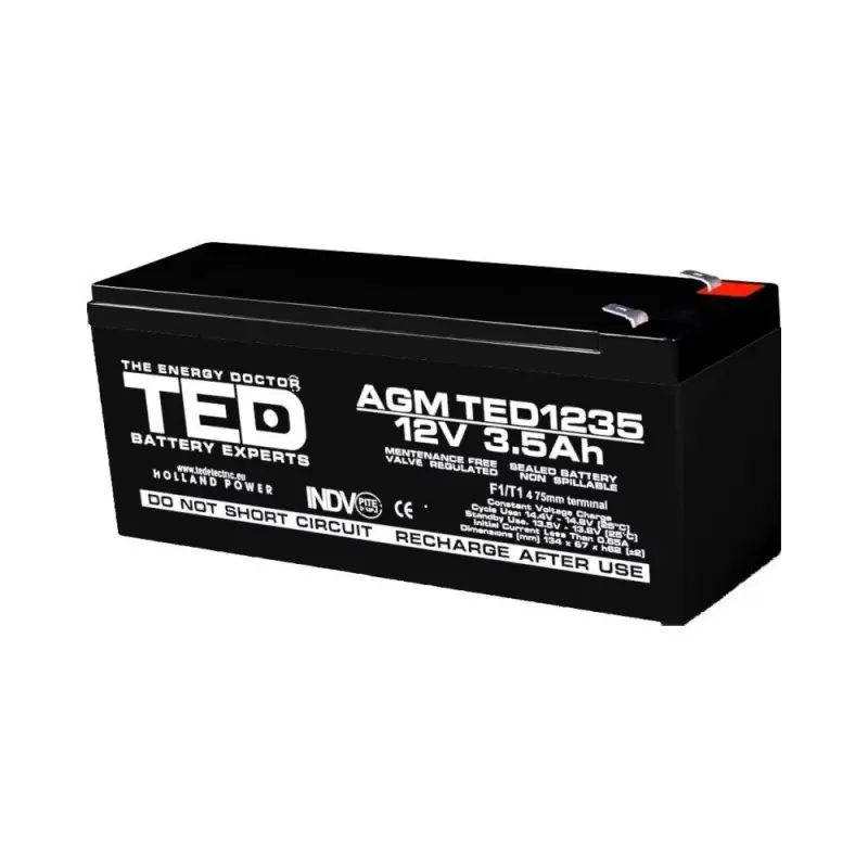 Ofertă specială Acumulator AGM TED1234F1 12V 3.5Ah