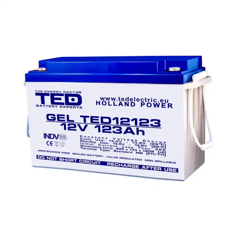 BATERIE GEL TED12123M8 12V 123Ah Preferatul clienților