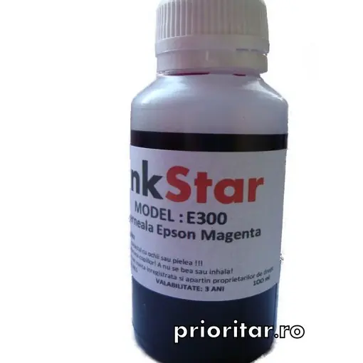 Cerneala EPSON DYE CISS rosie T0613 T0713 T0803 T1283 T1293 ( Refill T-0613 T-0713 T-0803 T-1283 T-1293 Magenta ) pe baza de apa - 100 ml Super ofertă