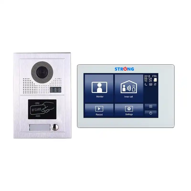VIDEOINTERFON IP CU CITITOR DE CARD 7" STRONG-12 Ofertă exclusivă
