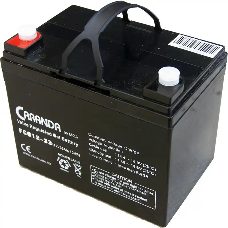 Livrare gratuită Acumulator Gel VRLA Caranda 12V 33A