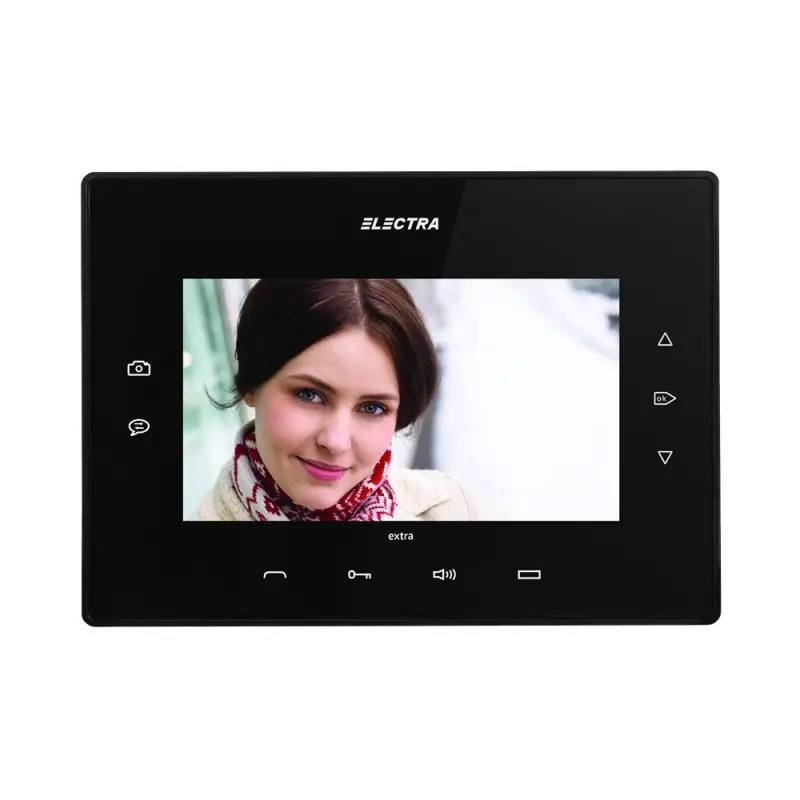 Terminal video 7'' Electra Touch Line Extra - negru Ofertă de sezon