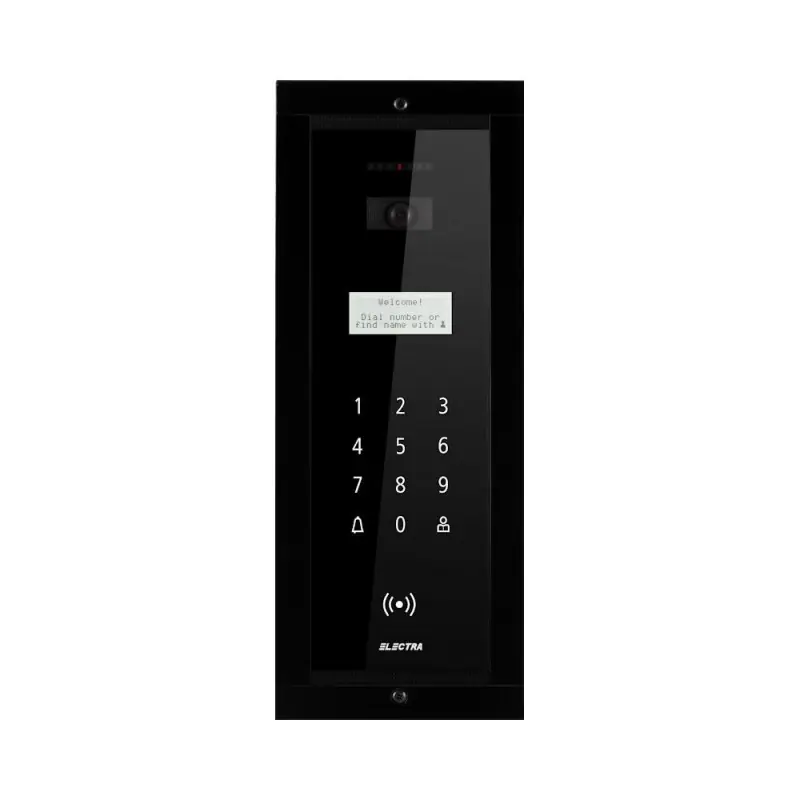Premium PANOU EXTERIOR VIDEO smart Electra – negru, incastrat