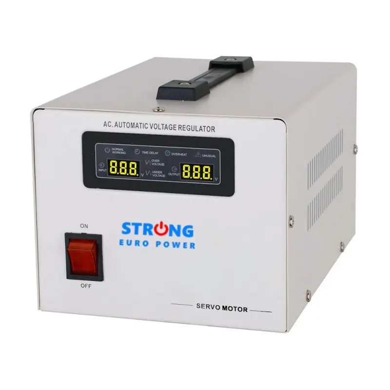 Stabilizator tensiune cu servomotor Strong 1000VA 130V-260V monofazic Lichidare de stoc