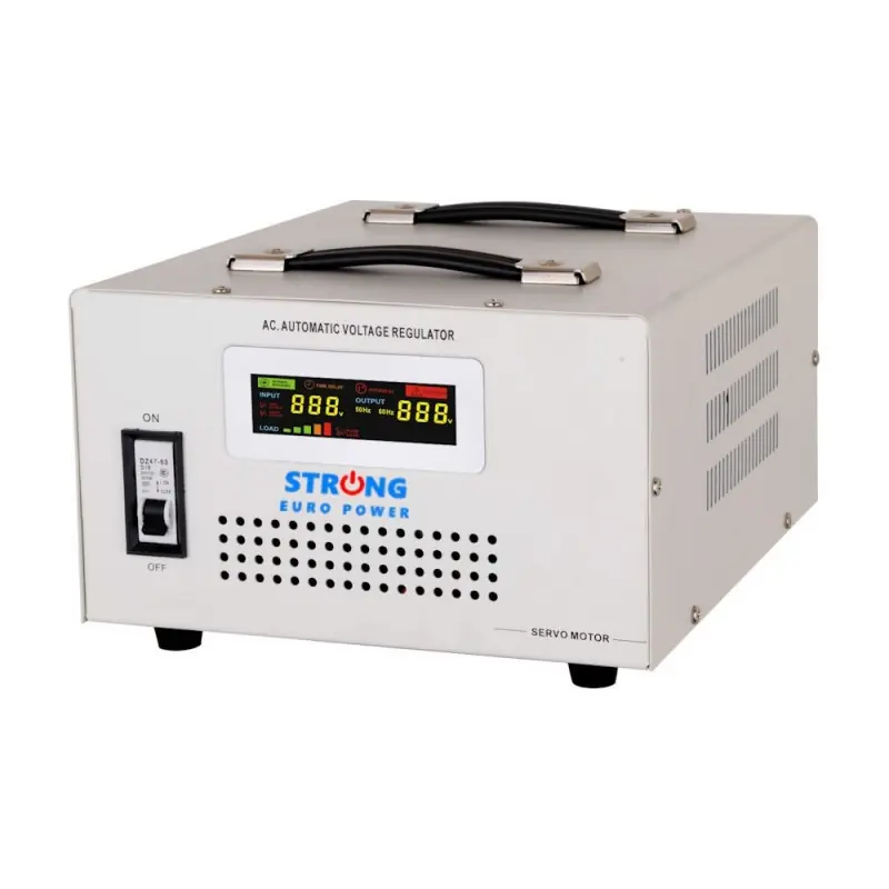 Stabilizator tensiune cu servomotor Strong 5000VA 130V-260V monofazic Ofertă specială