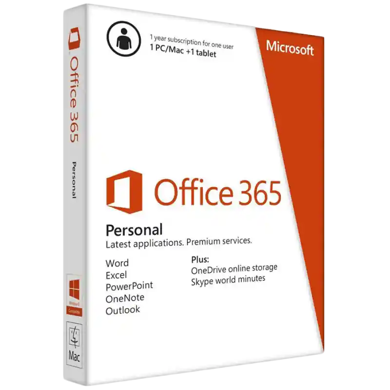 Cel mai bun preț Microsoft 365 Personal English EuroZone Subscr 1YR Medialess P6