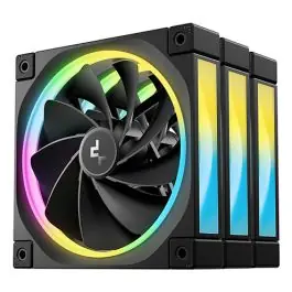 Lichidare de stoc DeepCool FL12R-3 IN 1 Carcasă calculator Ventilator 12 cm Negru 3 buc.