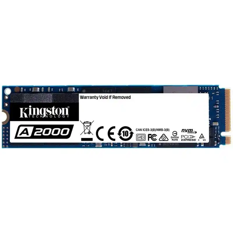 KINGSTON A2000 500G SSD, M.2 2280, NVMe, Read/Write: 2200 / 2000 MB/s, Random Read/Write IOPS 180K/200K Plată securizată