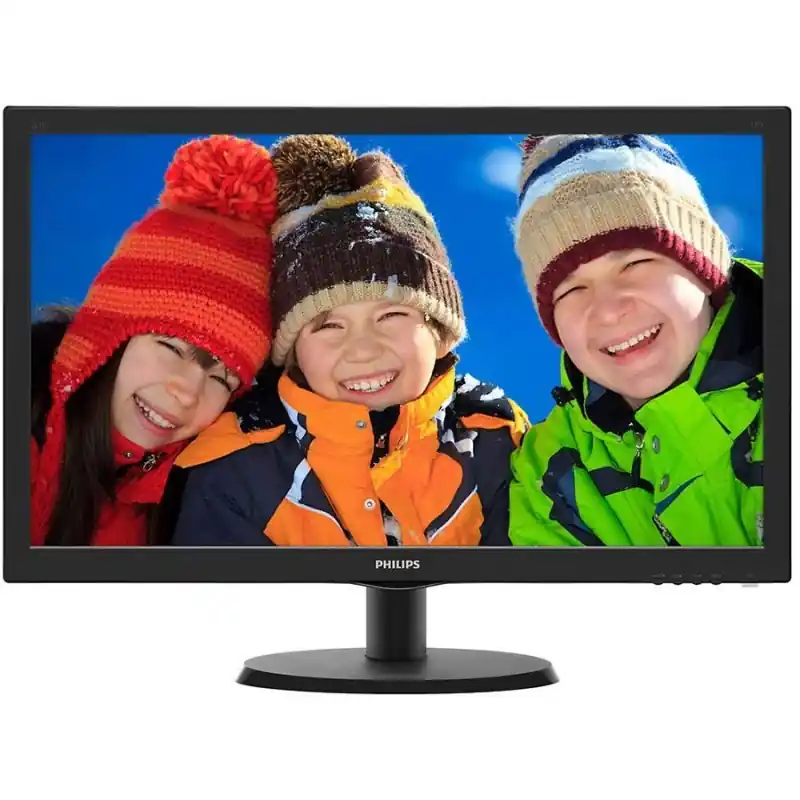 Monitor LED Philips 223V5LHSB2/00, V-line, 21.5'' 1920x1080@60Hz, 16:9, TN, 5ms, 200nits, Black, 3 Years, VESA100x100/VGA/HDMI/ Preferatul clienților