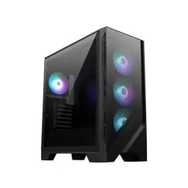 Bestseller MSI MAG Forge 320R AIRFLOW Micro Tower Negru, Transparente