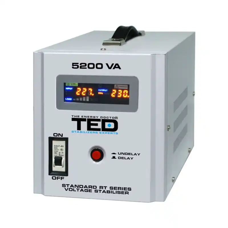 Comandă acum Stabilizator de tensiune TED 5000VA-AVR 3000W