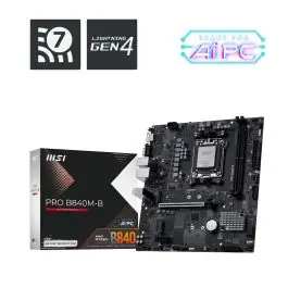 MSI PRO B840M-B plăci de bază AMD B840 Mufă AM5 micro-ATX Plată securizată