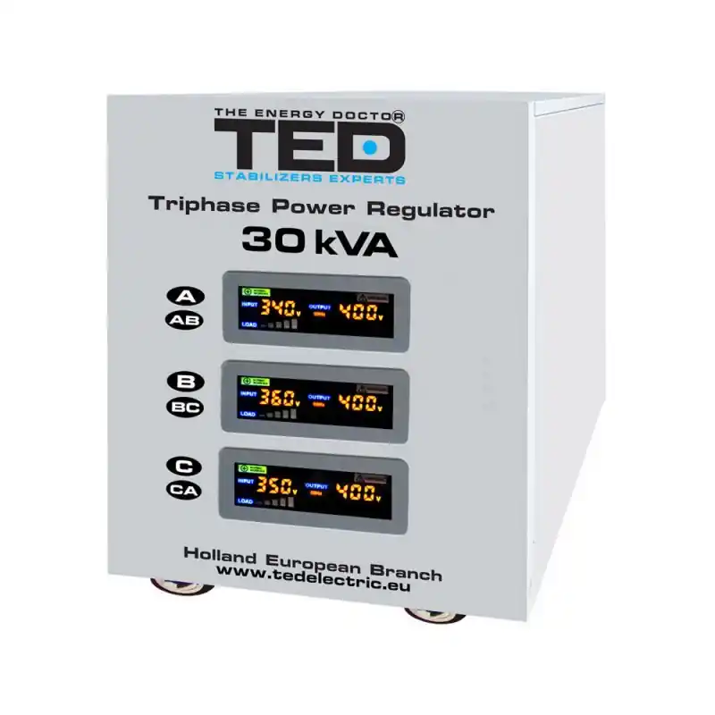 Stabilizator retea maxim 30KVA-SVC cu servomotor trifazat Cel mai bun preț