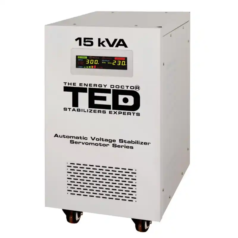 Premium Stabilizator retea maxim 15KVA-SVC cu servomotor monofazat