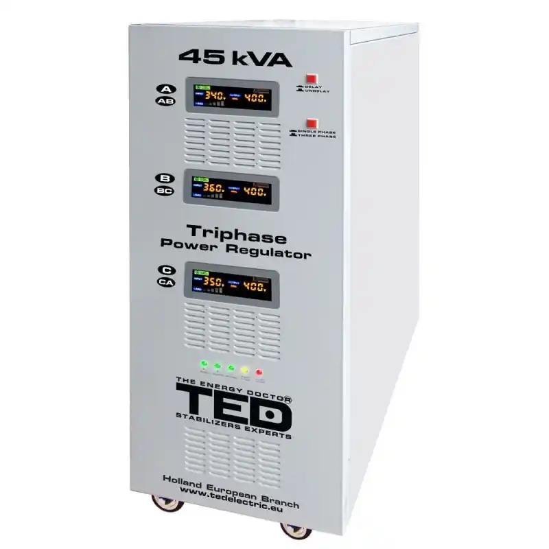 Stabilizator retea maxim 45KVA-SVC cu servomotor trifazat Doar azi