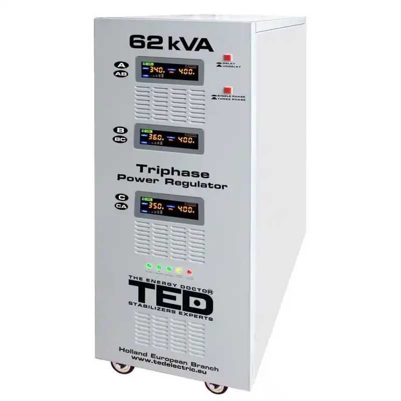 Popular Stabilizator retea maxim 62KVA-SVC cu servomotor trifazat