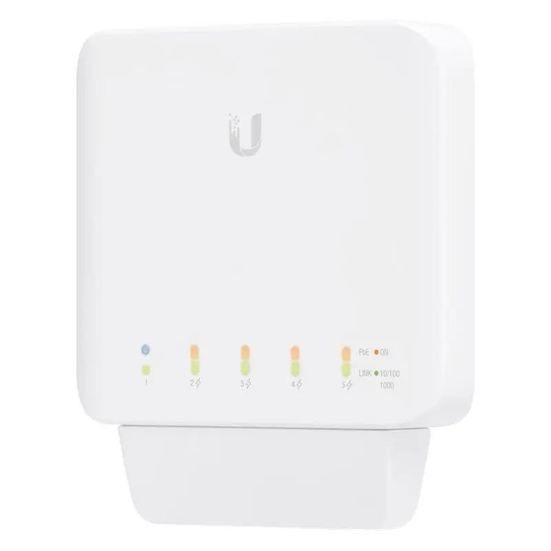Ubiquiti network switch, 5 RJ45 Gigabit Ethernet ports, 1 PoE input and 4 PoE output links Cel mai bun preț