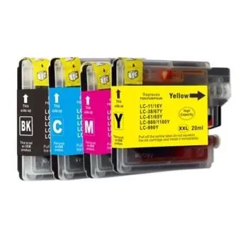 Chilipir Cartus imprimanta pentru Brother LC1100 / LC980 XL Yellow inkjet cerneala