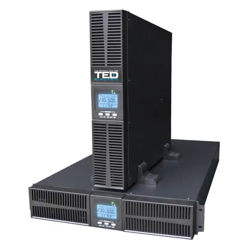 Vezi acum UPS 2000VA rackabil 2UOnline dubla conversie management 1 schuko + 4 IEC TED Electric TED004055