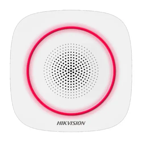 Doar azi Sirena wireless AX PRO de interior cu led rosu, 868Mhz - HIKVISION DS-PS1-I-WE-R