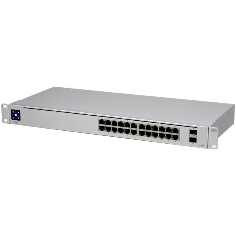 Ofertă exclusivă Ubiquiti UniFi Switch 24 is a fully managed Layer 2 switch with (24) Gigabit Ethernet ports and (2) Gigabit SFP ports for fiber