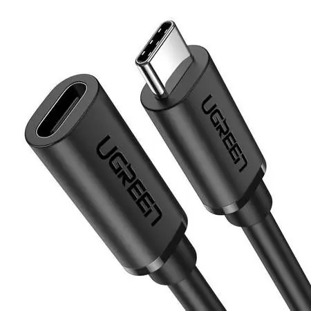 Cablu de date prelungitor USB Type C 3.1 tată-mamă UGREEN Gen2 1m Popular