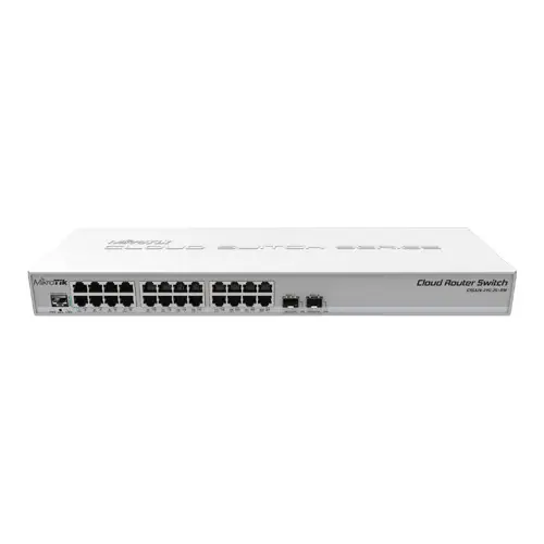 Management Switch 24 x Gigabit, 2 x SFP+, 1U - Mikrotik CRS326-24G-2S+RM Plată sigură