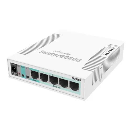 Plată sigură Smart Switch, 5 x Gigabit, 1 x SFP - Mikrotik CSS106-5G-1S