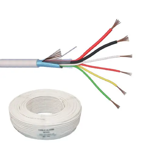 Popular Cablu de alarma 6 fire ecranate + alimentare 2x0.75, cupru integral, 100m 6CUEF+2x0.75