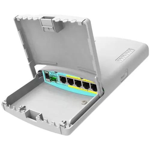 Router PowerBox Pro de exterior, 5 x Gigabit 4 PoE, 1 x SFP, RouterOS L4 - Mikrotik RB960PGS-PB Mai ieftin