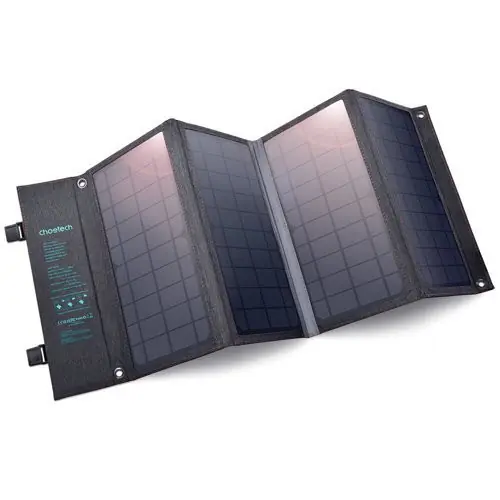 Reducere specială Încărcător solar pliabil Choetech 36W incărcare rapidă USB / USB tip C gri