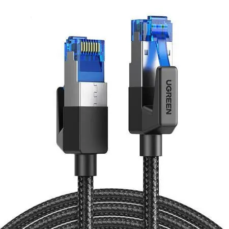 Patchcord UGREEN NW153 Cat 8 F / FTP ecranat RJ45 Cable 5m (negru) Ofertă limitată