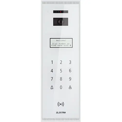 Cumpără acum Panou exterior video SMART pentru blocuri REZIDENTIAL - ELECTRA ELECTRA VPM.BSR02.ELW0R