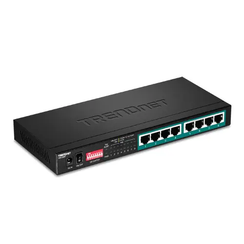 Reducere Switch 8 porturi Gigabit Long Range 200m PoE+ - TRENDnet TPE-LG80