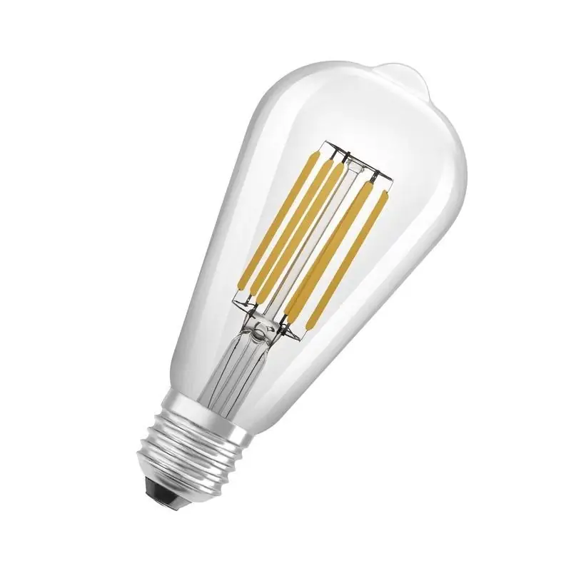 Bec LED Osram Edison A64, Ultra Efficient Light, E27, 4W (60W), 840 lm, lumina calda (3000K), cu filament Disponibil imediat
