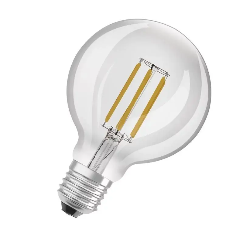 Cel mai bun preț Bec LED Osram Globe A95, Ultra Efficient Light, E27, 4W (60W), 840 lm, lumina calda (3000K), cu filament