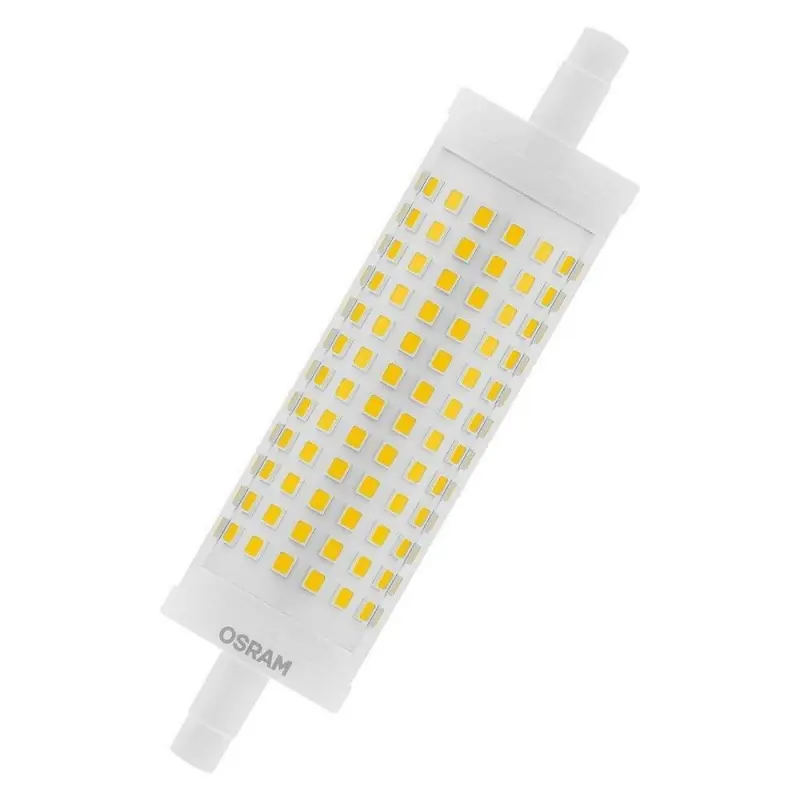 Bec LED Osram DIM LINE, R7s, 19W (150W), 2452 lm, lumina calda (2700K) ,dimabila, 118mm, Ø28mm Preț mic