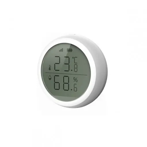 Cel mai bun preț Senzor de temperatură și umiditate SmartWise Zigbee cu ecran (eWeLink și Tuya)