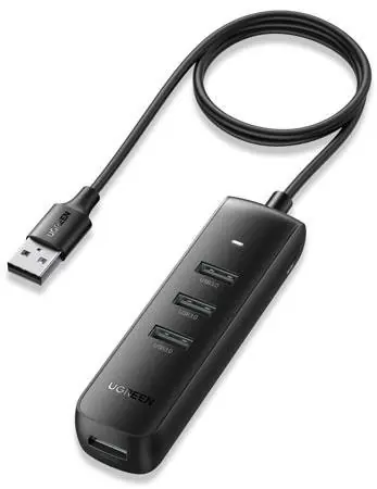 Premium Adaptor USB 4 în 1 UGREEN CM416, 4x USB (negru)