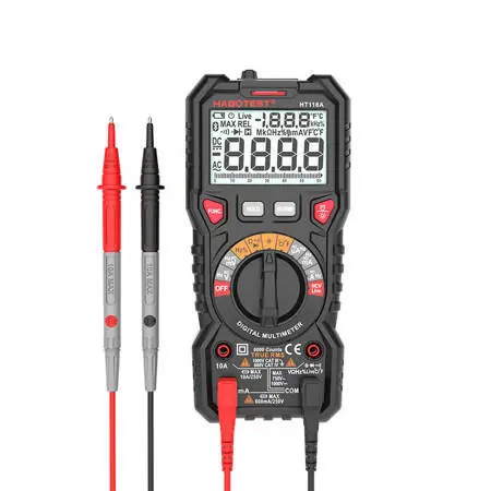Multimetru digital cu lanternă Habotest HT118A, True RMS, NCV Plată securizată