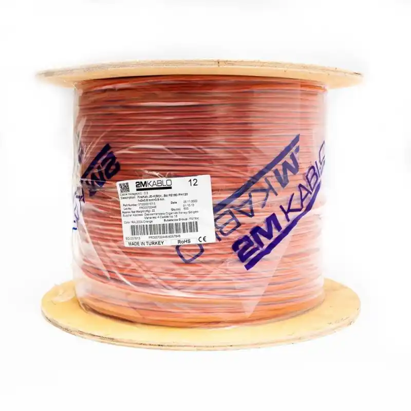 "Cablu incendiu JEH(St)H...Bd FE180 PH120 1x2x0.8 mm+0.8 mm , rezistenta la foc 120 minute, compatibilitate E30/E90producator 2M Chilipir
