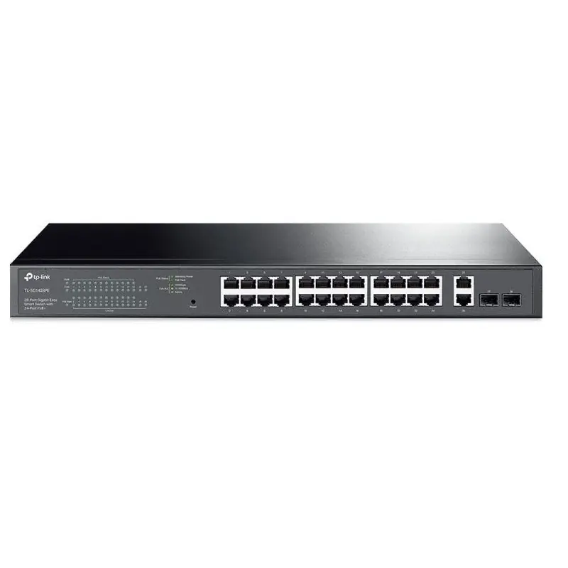 Preț redus "28-Port Gigabit Easy Smart Switch with 24-Port PoE+ PORT: 24× Gigabit PoE+ Ports, 2× Gigabit Non-PoE Ports, 2×Gigabit SFP Slo