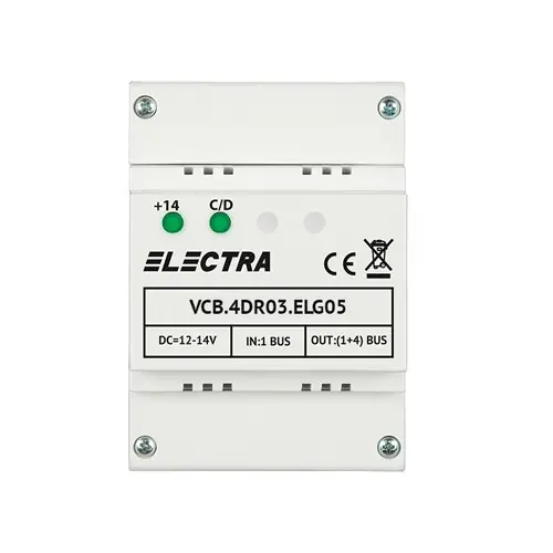 Chilipir Doza derivatie video 4 iesiri pentru EXPERT, G3 - ELECTRA VCB.4DR03.ELG05