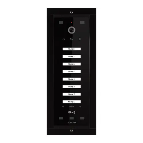 Nu rata Panou exterior video Urban pentru 8 Familii, montaj ingropat - SMART, G3 - ELECTRA VPM.08F03.ELBU4