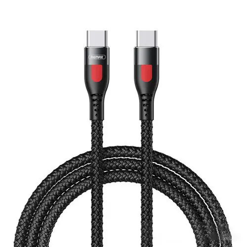 Cablu de incarcare rapida LESU Remax USB Tip C - USB Tip C PD 65W 1m negru Super ofertă