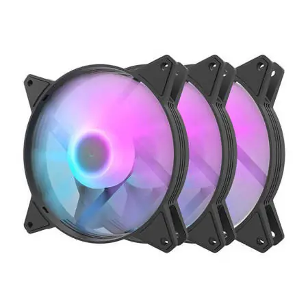 Set de ventilatoare pentru computer Darkflash C6 RGB 3 buc. 120x120 (negru) Preț redus